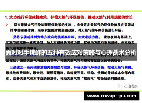 面对对手挑衅的五种有效应对策略与心理战术分析